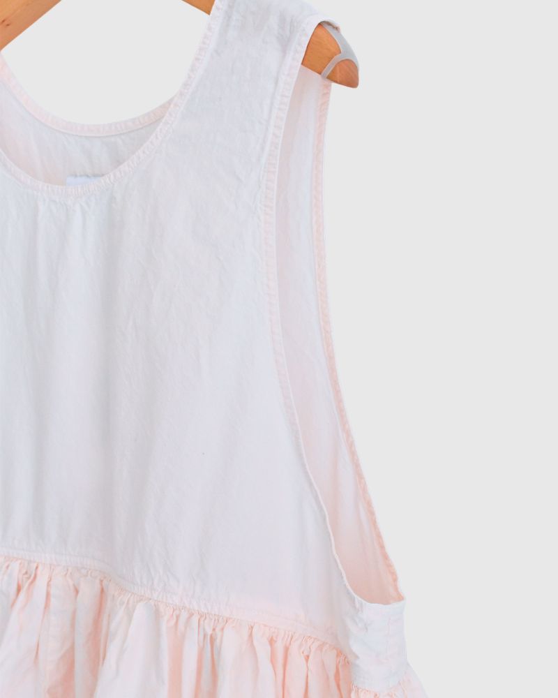Sleeveless Gathered Top in Pink