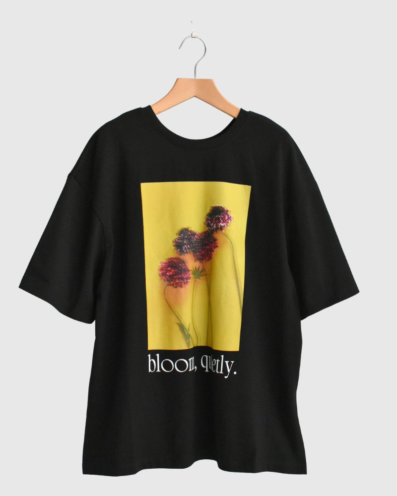 2-Way Graphic Print T-shirt in Black