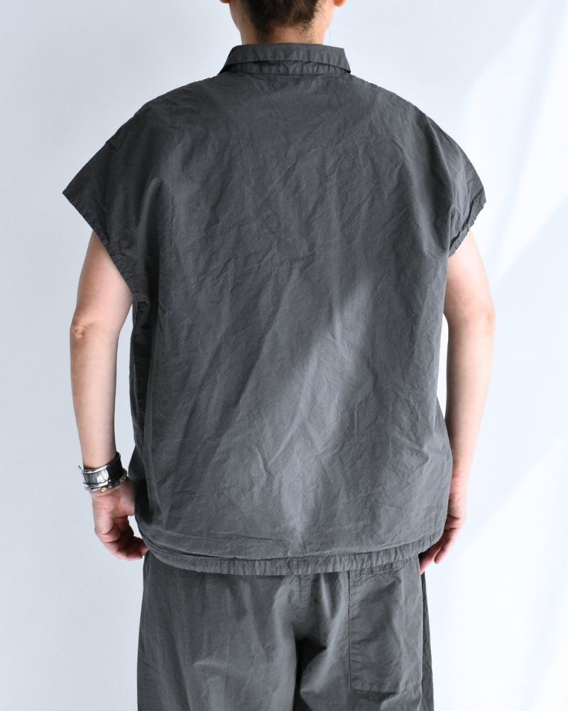 Shrink French Sleeve Shirt in Gray