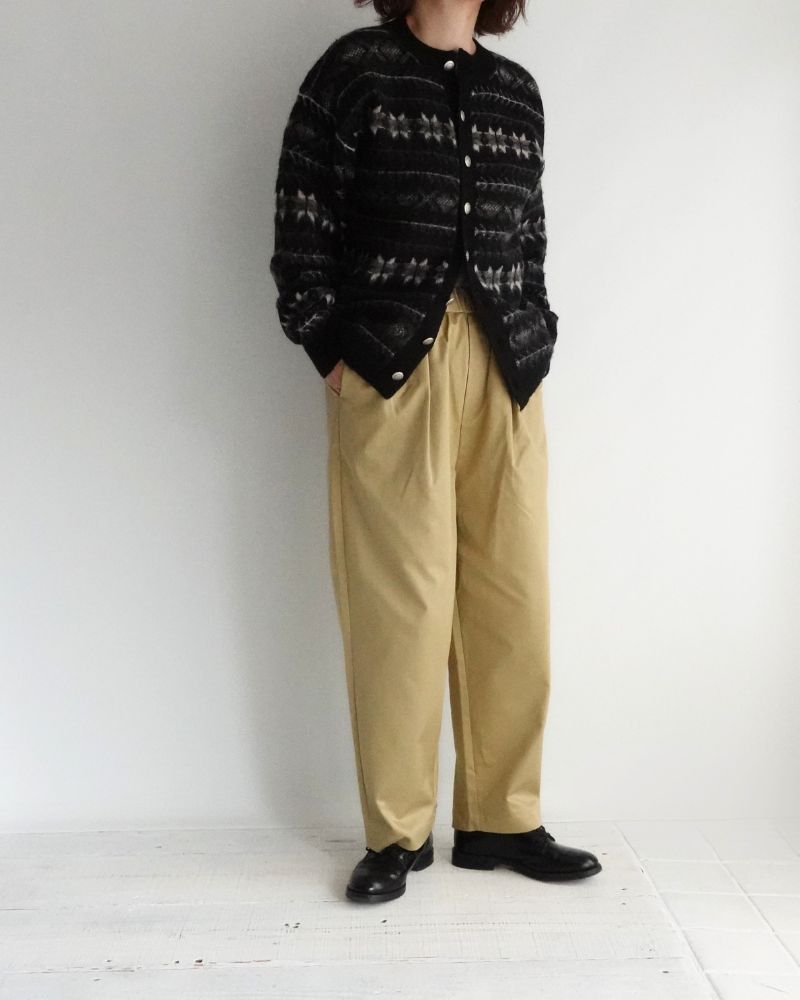 West Point 2-Tuck Tapered Easy Pants in Beige