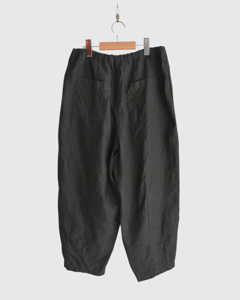 Natural Dry Linen Charlie Pants in Charcoal