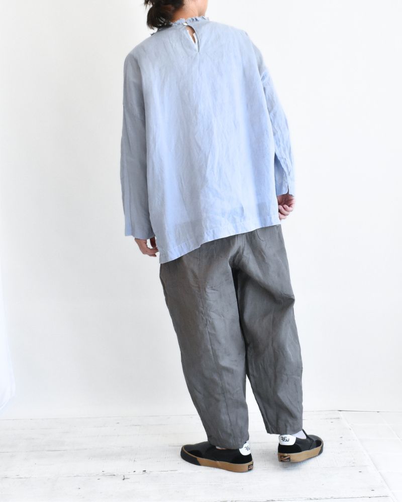 Tiny Frill Blouse in Blue