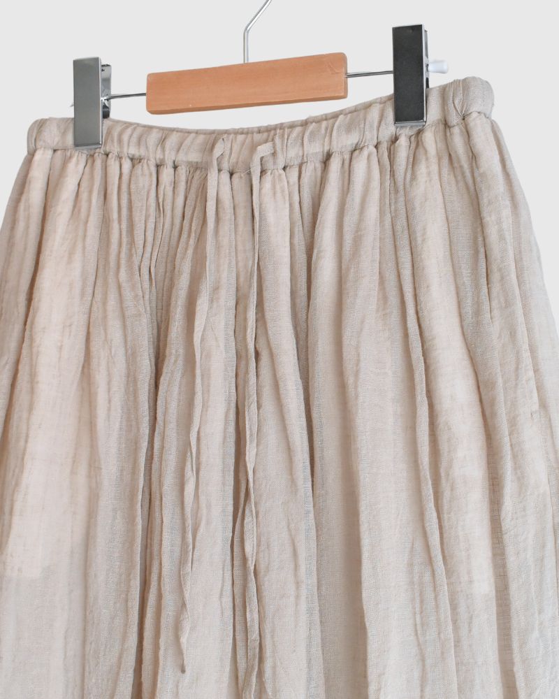 Reversible skirt in Flax/White