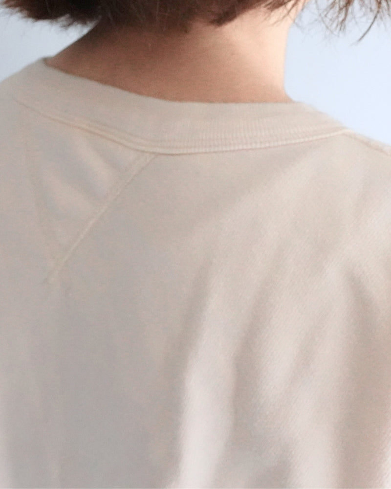 Vintage Sweat Double Gusset Pullover in White