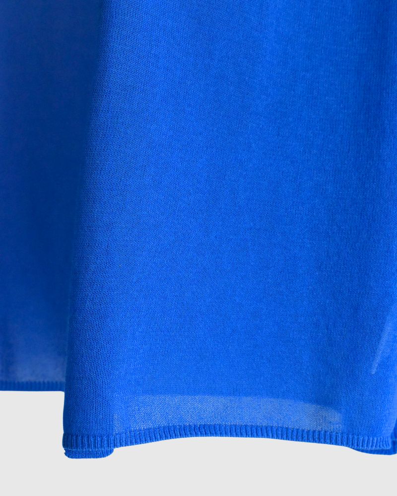 Modal knit cache-coeur in Blue