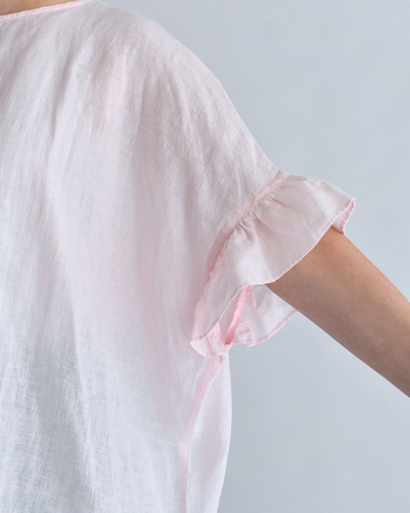 Frill Top Blouse in Pink