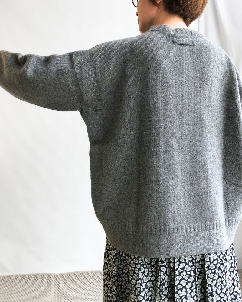 HERIOT Big Silhouette Knit in Gray