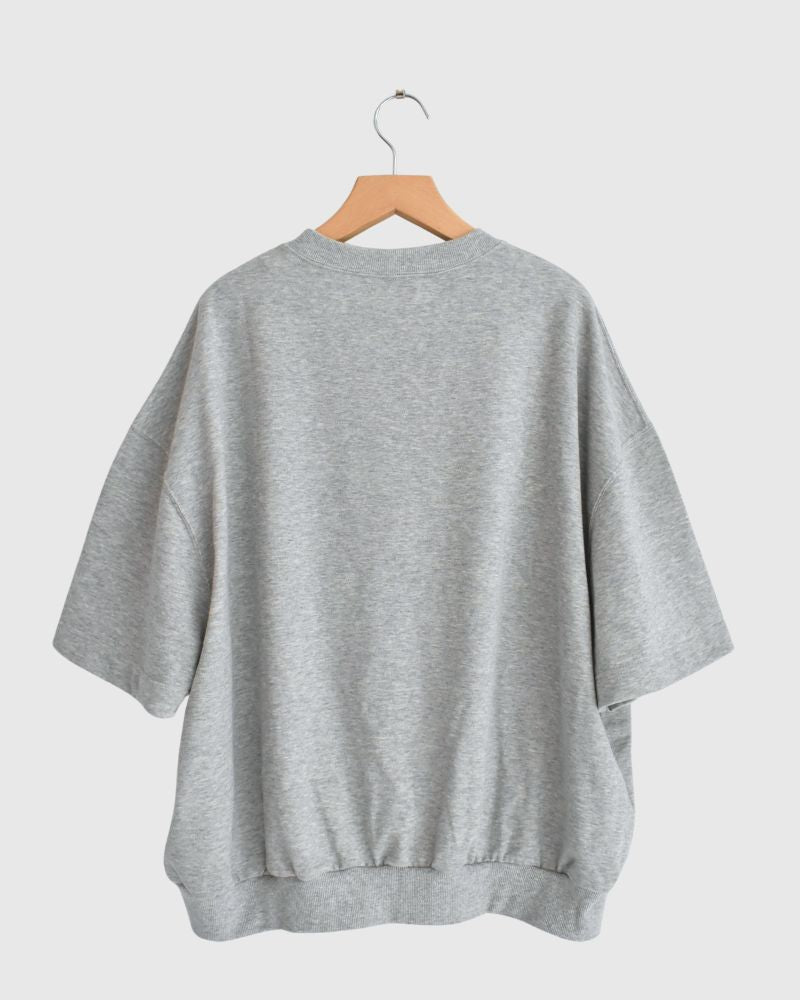 Sweat Cocoon Vest in TopGray