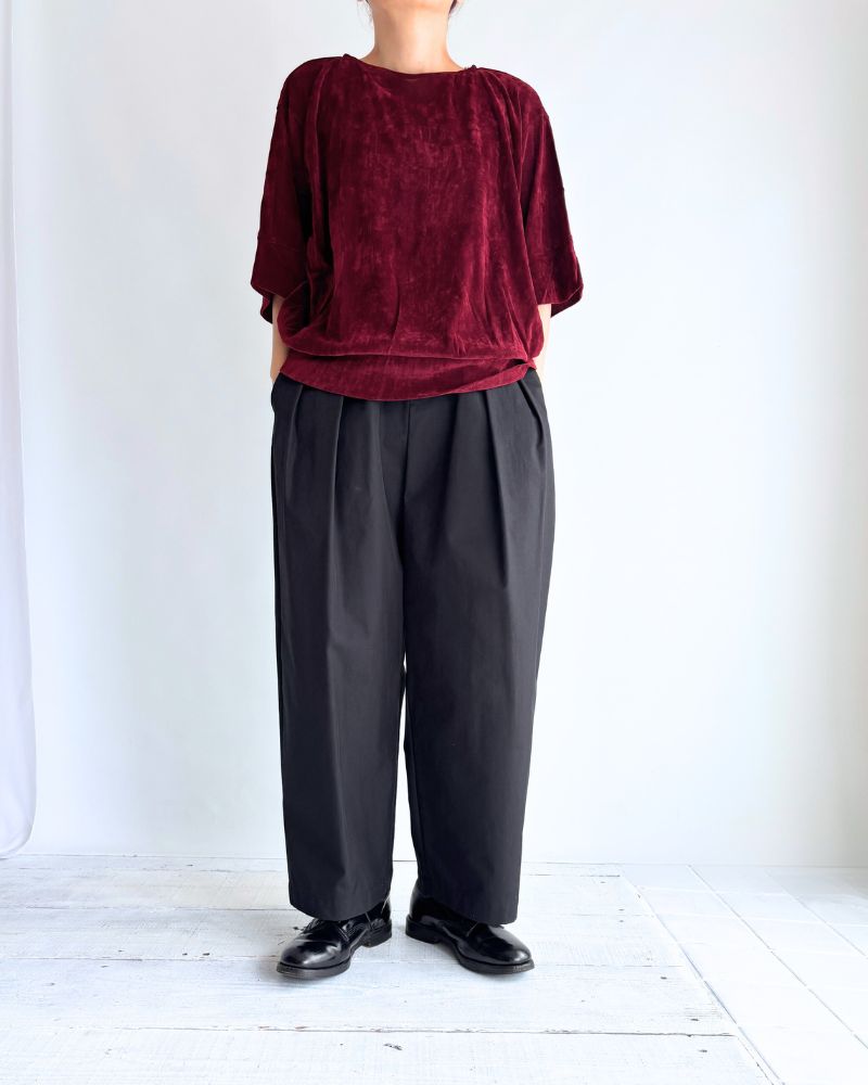 TULLE FLOCKY pullover in Bordeaux