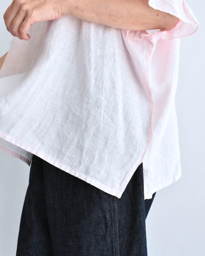 Frill Top Blouse in Pink
