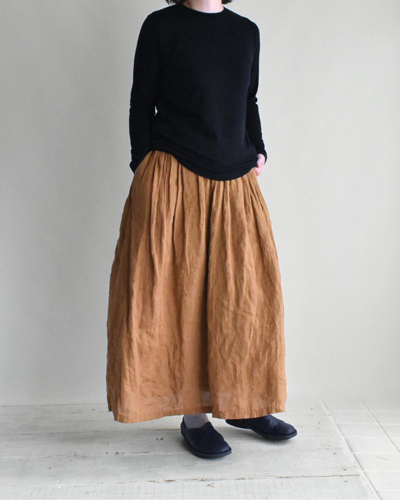 Sheer Jersey Crewneck in Navy