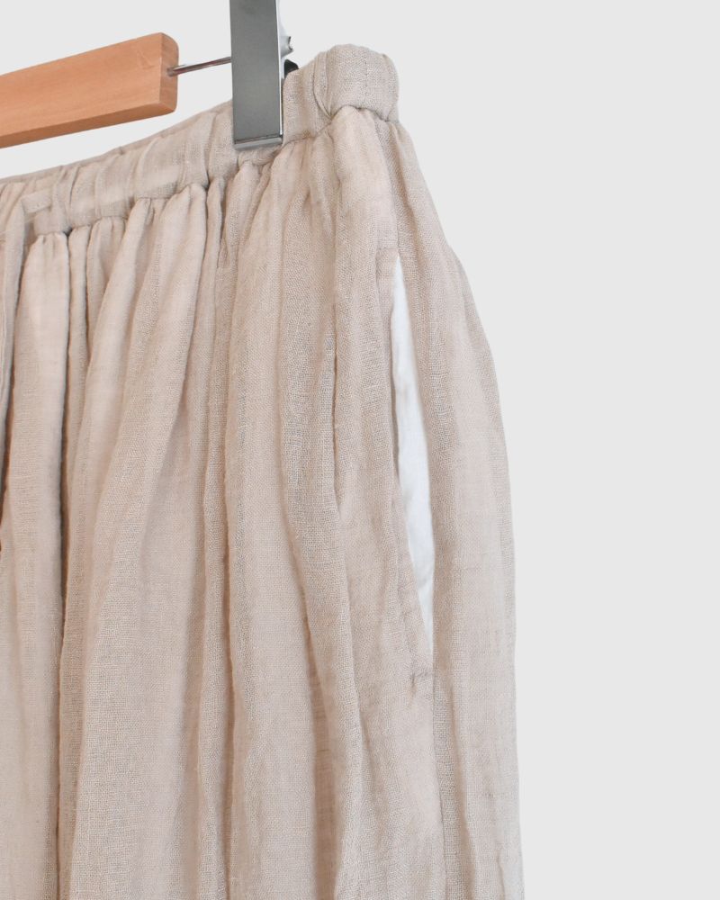 Reversible skirt in Flax/White