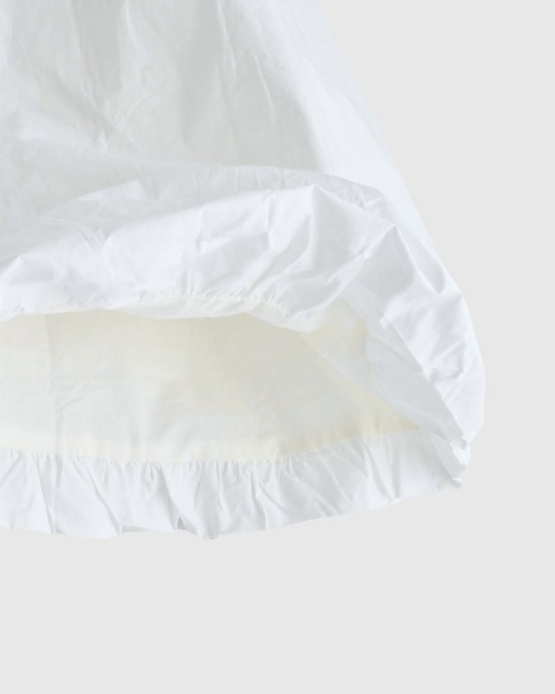 Cotton Balloon Tunic in White