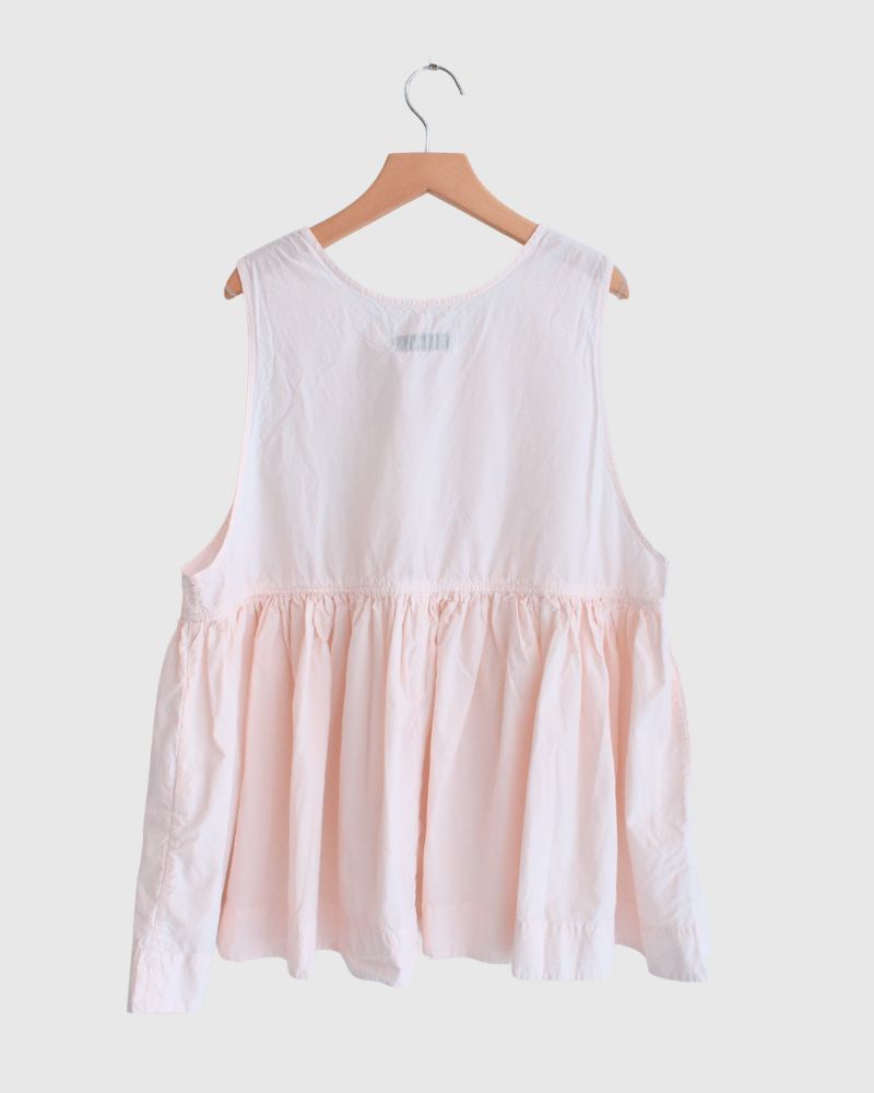 Sleeveless Gathered Top in Pink