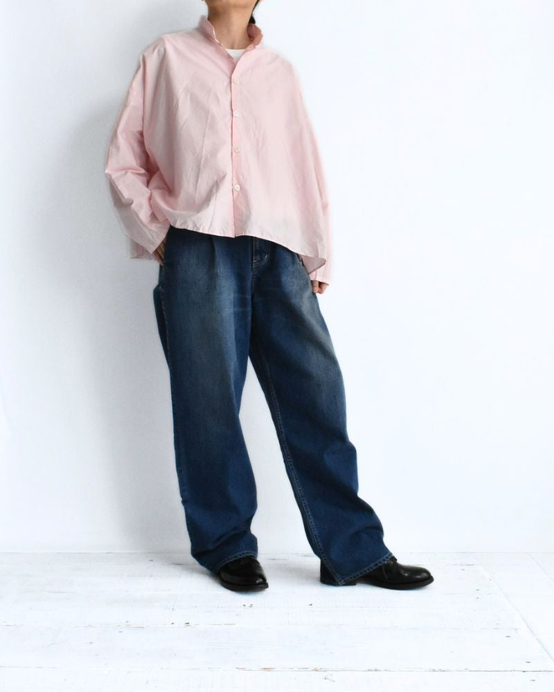 Back Gathered Blouse in Pink