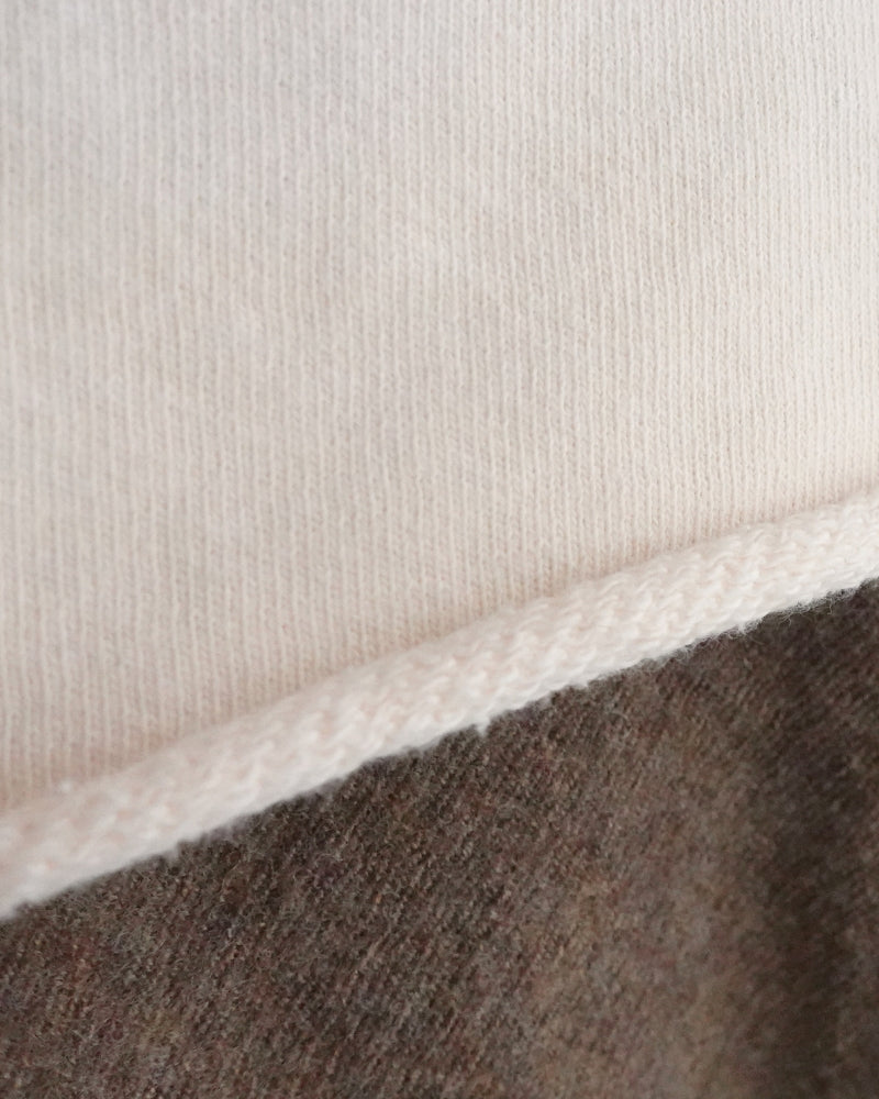 Vintage Sweat Double Gusset Pullover in White