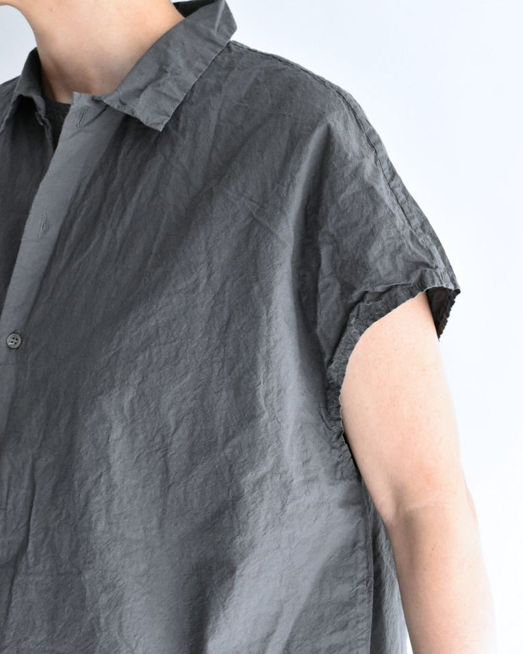 Shrink French Sleeve Shirt in Gray