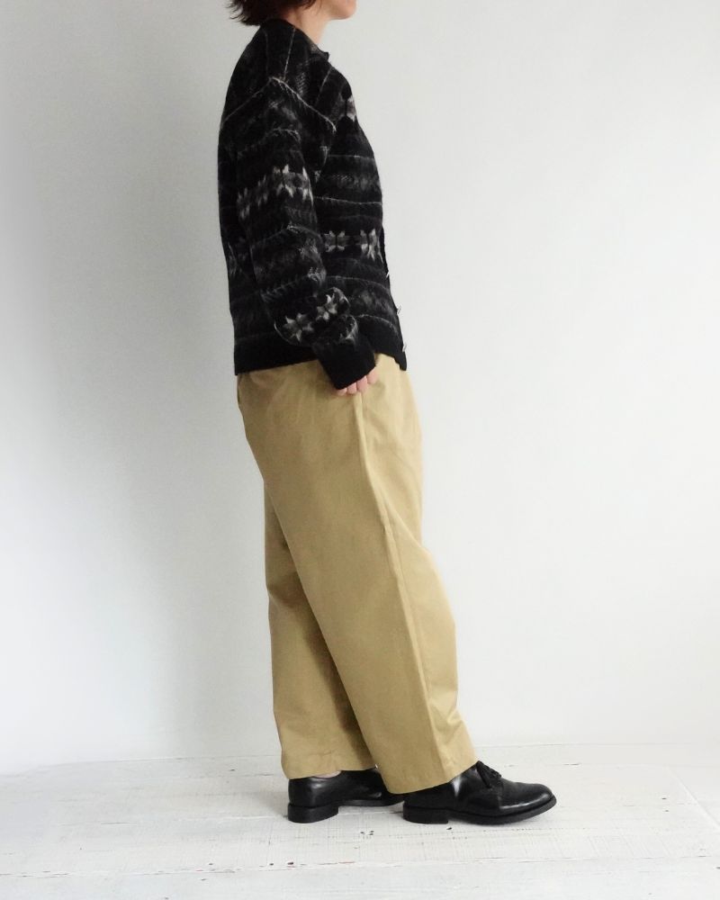 West Point 2-Tuck Tapered Easy Pants in Beige