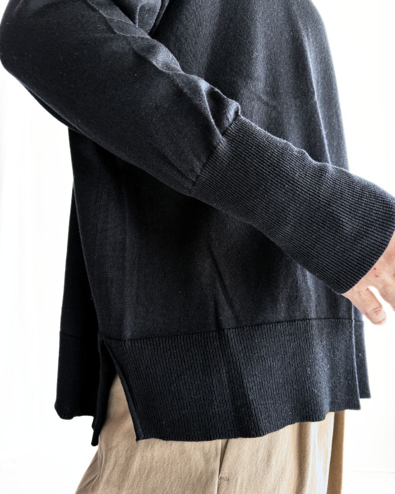 5COLOR 2WAY Cardigan in Black