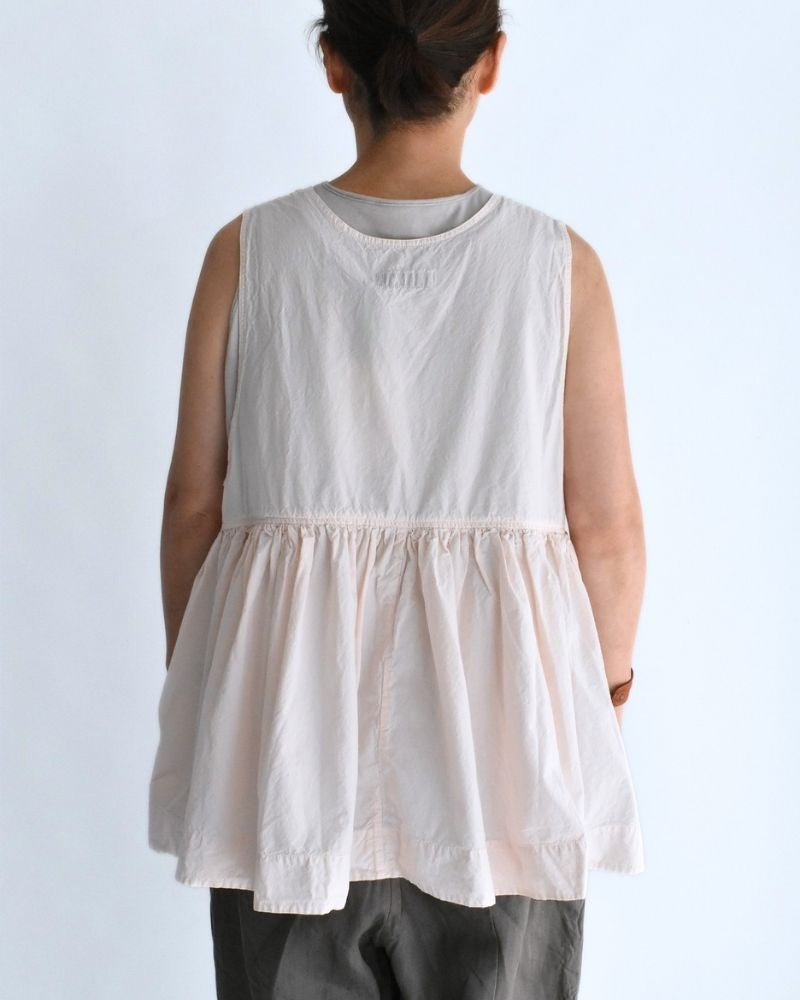 Sleeveless Gathered Top in Pink