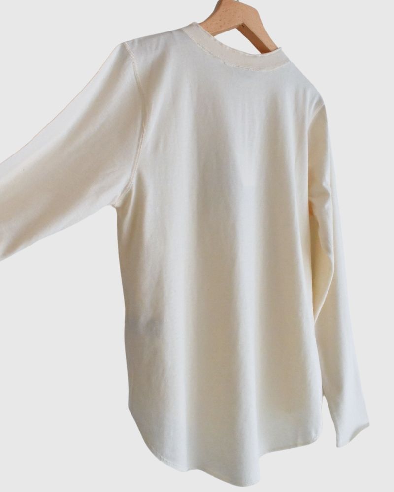 UNDYED Henley Neck Pullover