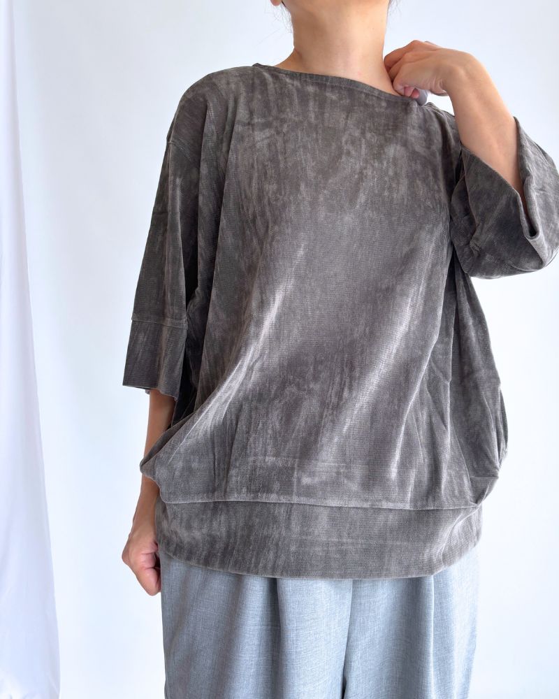 TULLE FLOCKY pullover in CharcoalGray
