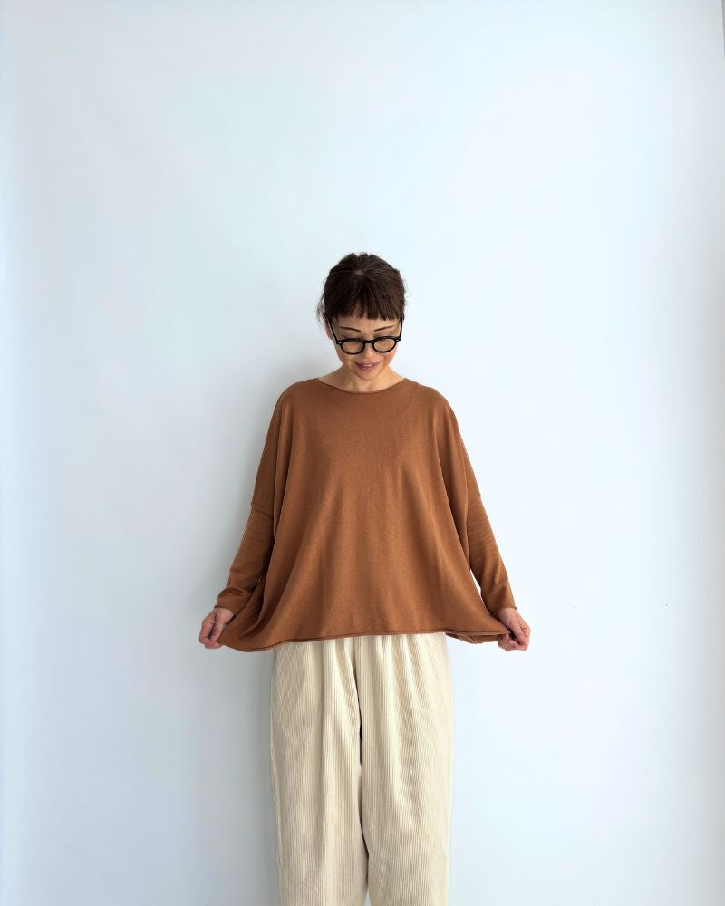 5-Color T-Line Pullover in Camel