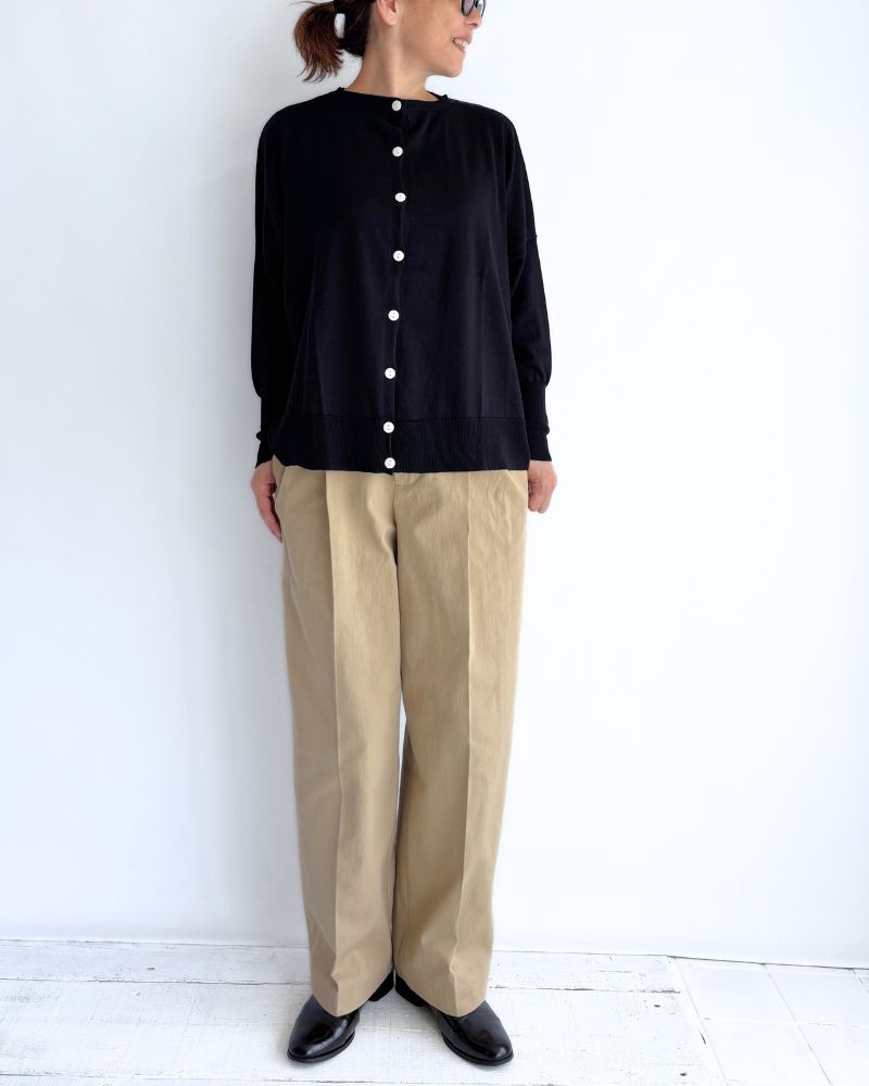 5COLOR 2WAY Cardigan in Black