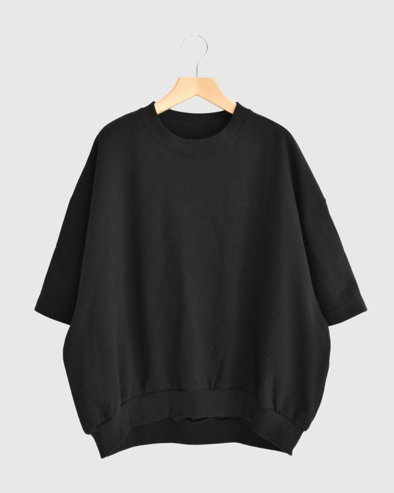 Sweat Cocoon Vest in Black