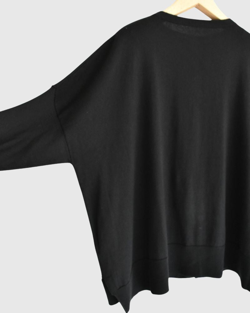 5COLOR 2WAY Cardigan in Black