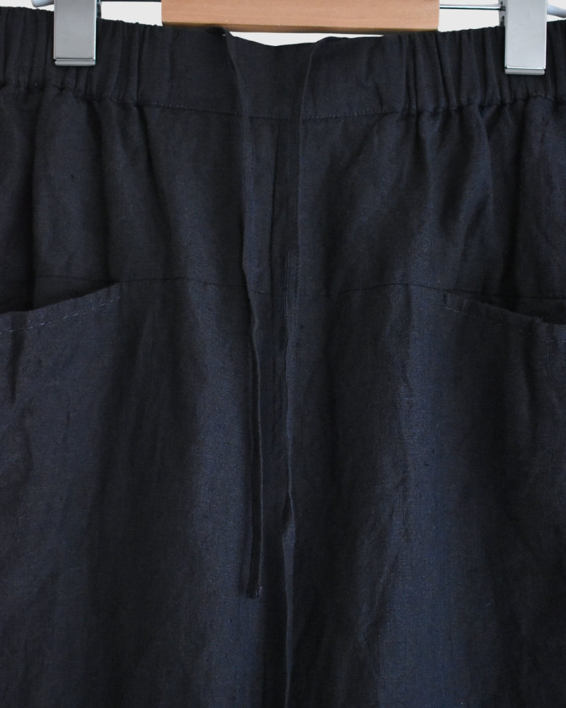 Handwoven 40 Linen Culottes in DarkNavy