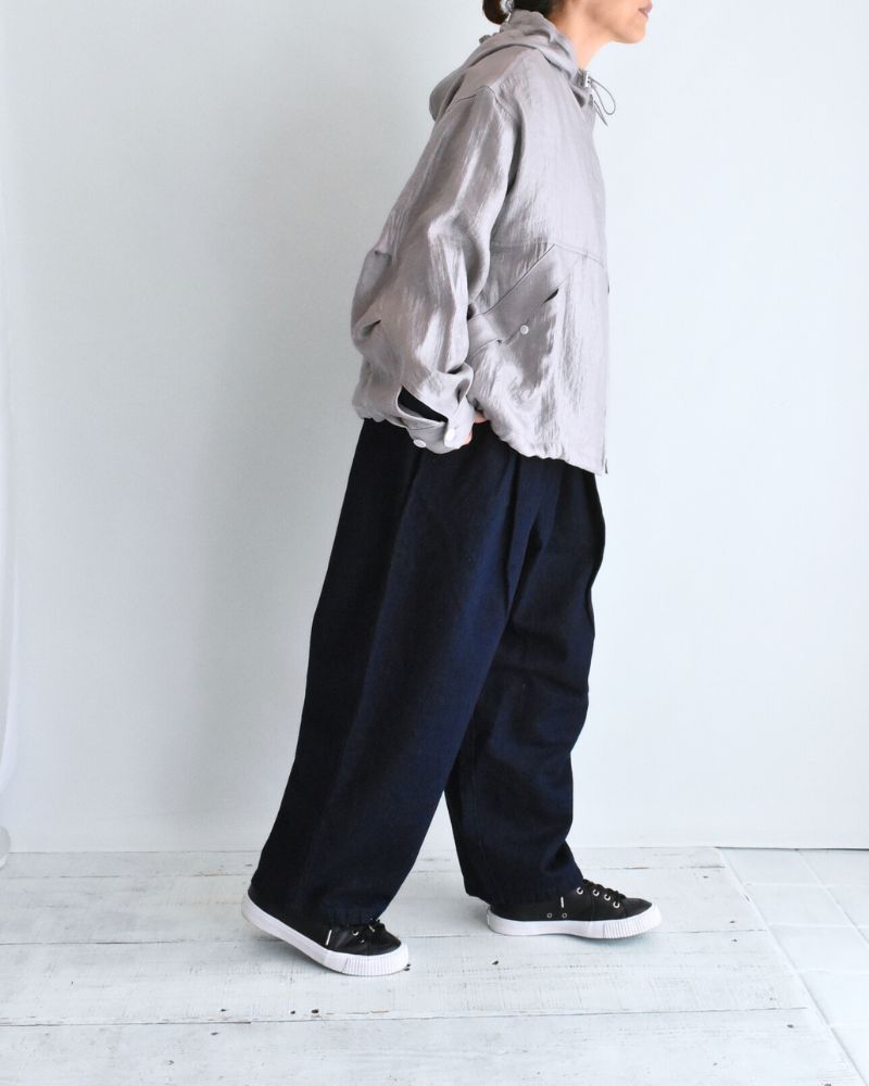 Shiny Hoodie Blouson in LightPurple