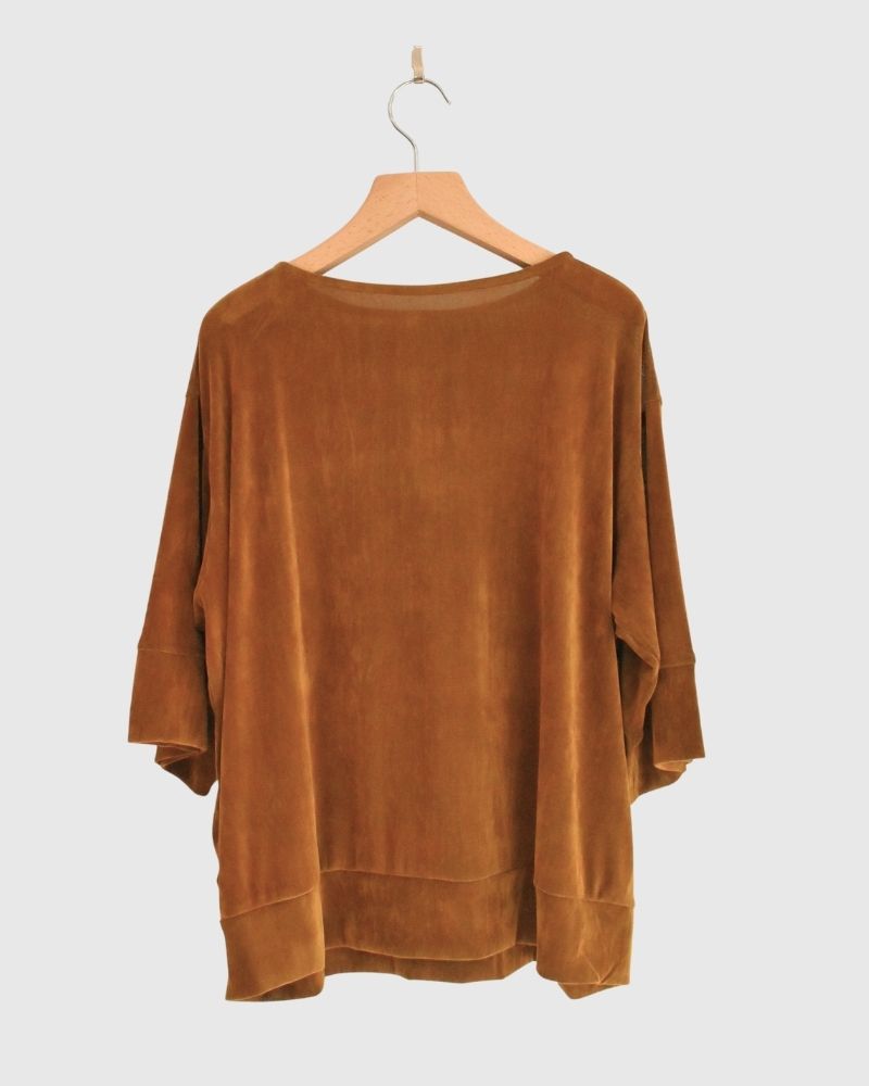 TULLE FLOCKY pullover in Camel