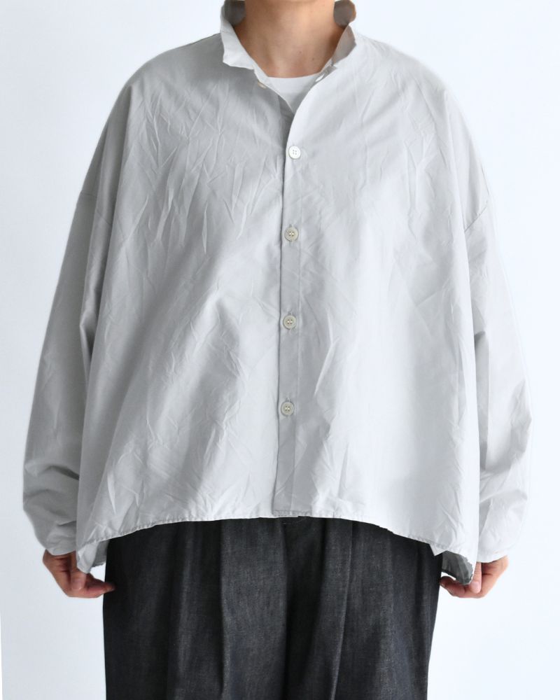 Back Gathered Blouse in SilverGray