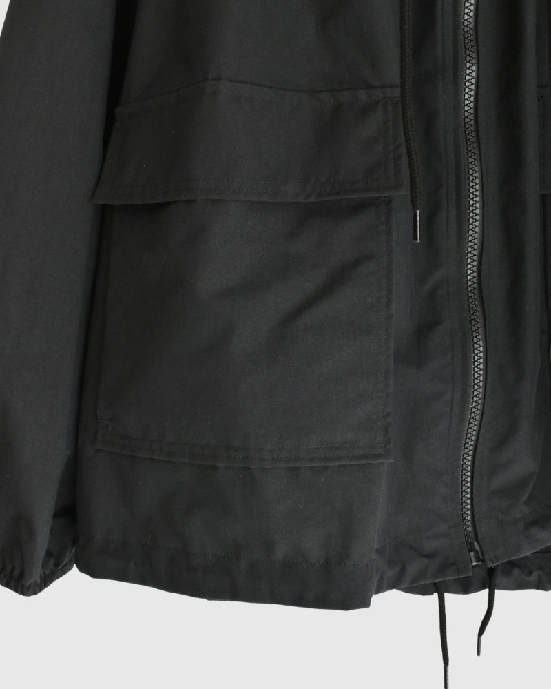 Oversized Hooded Jacket in Black