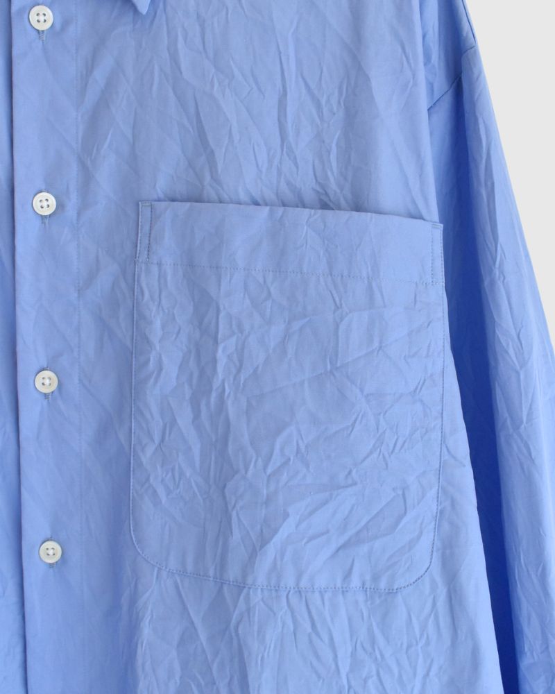 CLEA-CC 2-Way Regular Collar Shirt in Sax