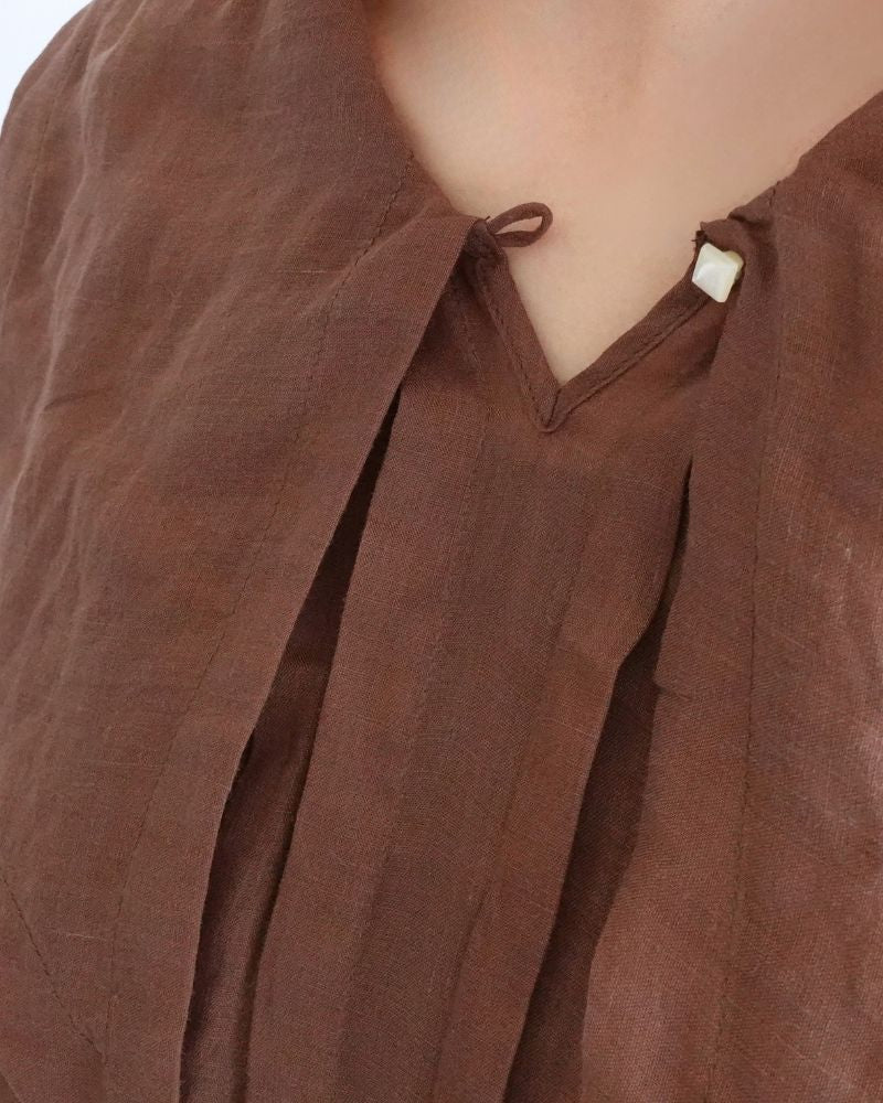 Sonia Dress in Brown