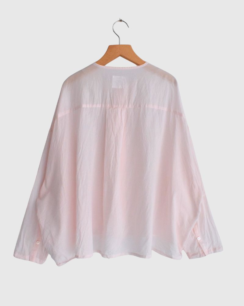 Hem Cord Adjustment Shirt in Pink