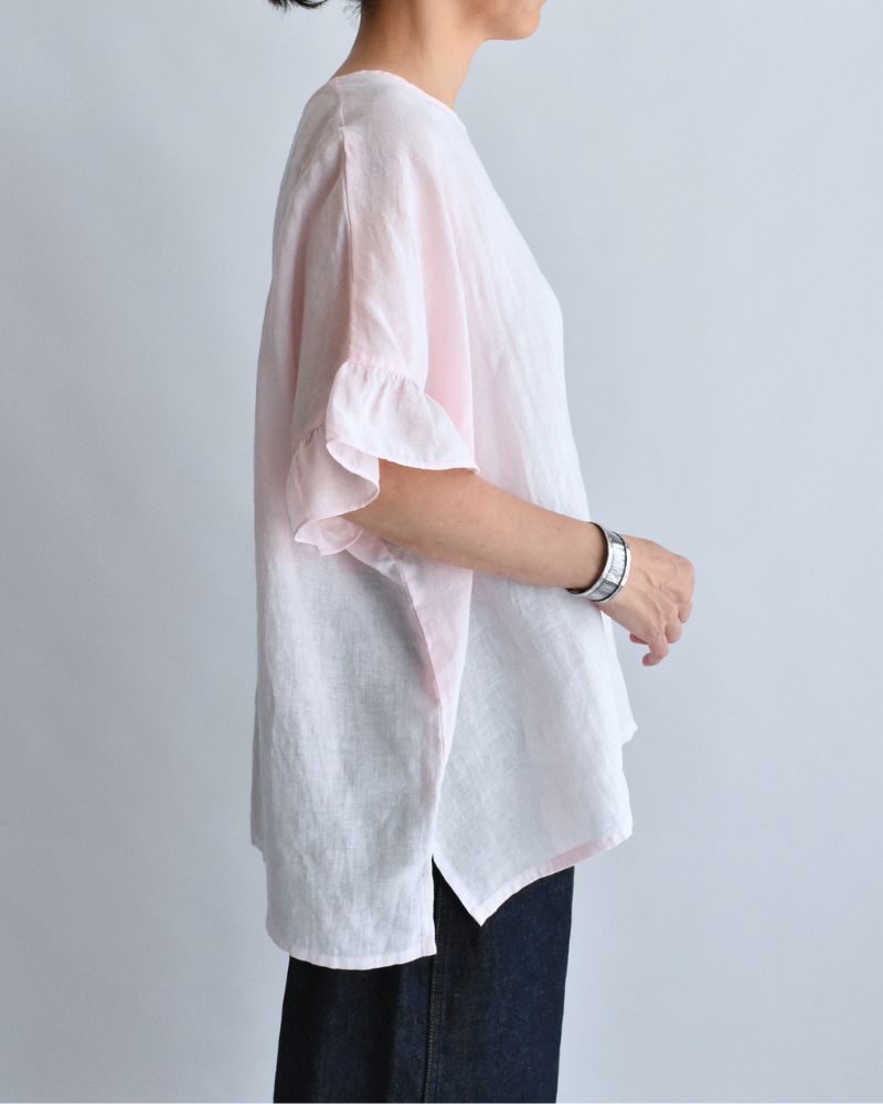 Frill Top Blouse in Pink