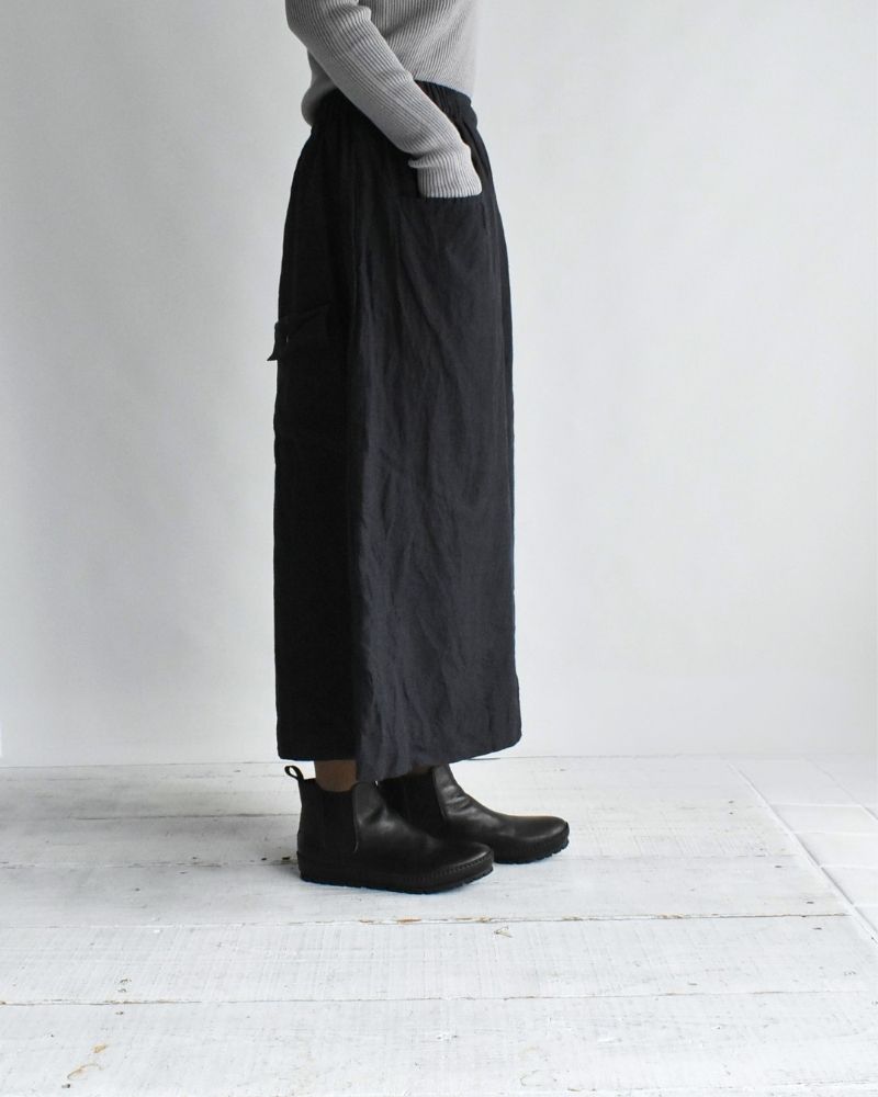 Handwoven 40 Linen Culottes in DarkNavy