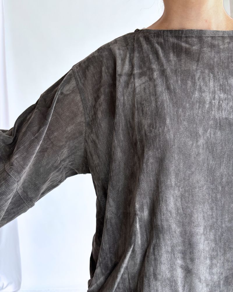 TULLE FLOCKY pullover in CharcoalGray
