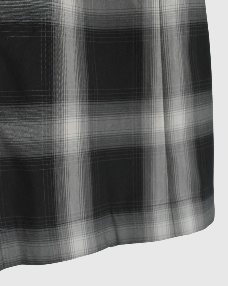 DOLLY-W Tuck Skirt in GrayCheck