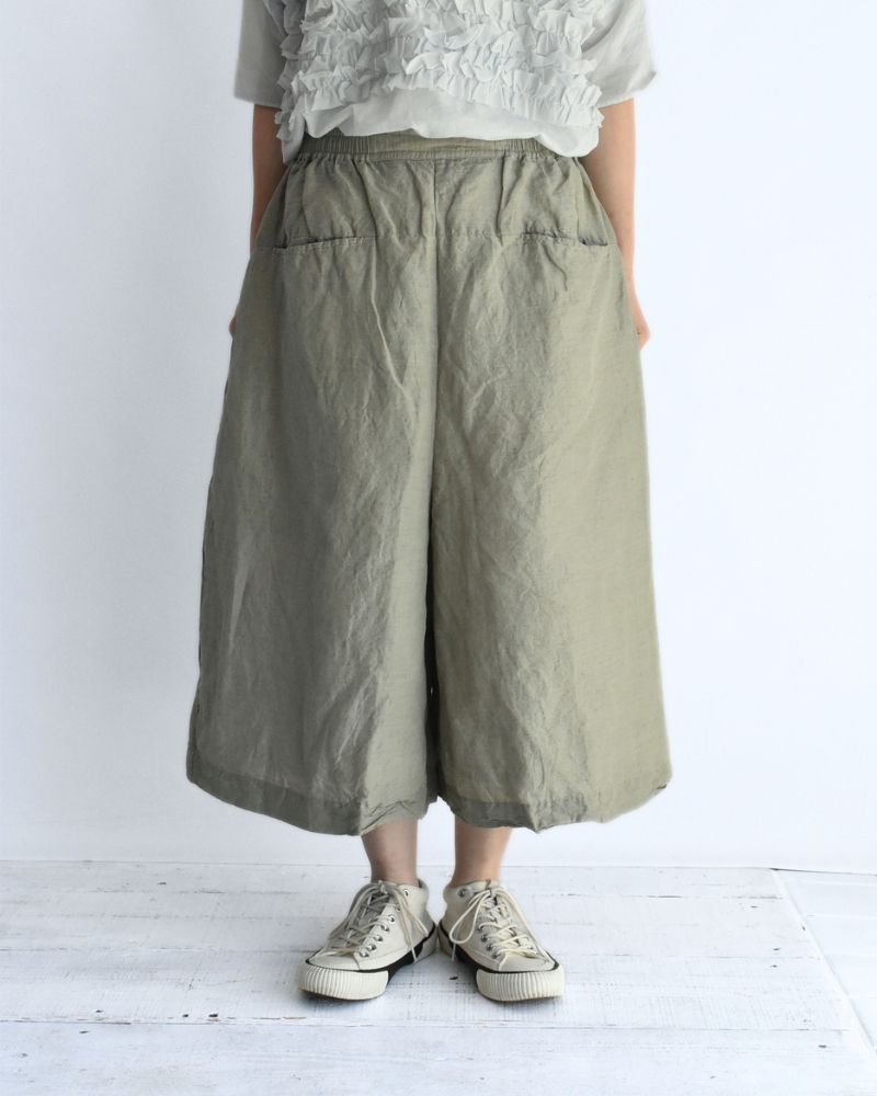 Handwoven Selvedge Cotton Linen Pants in LightKhaki