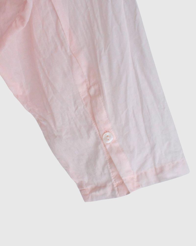 Hem Cord Adjustment Shirt in Pink