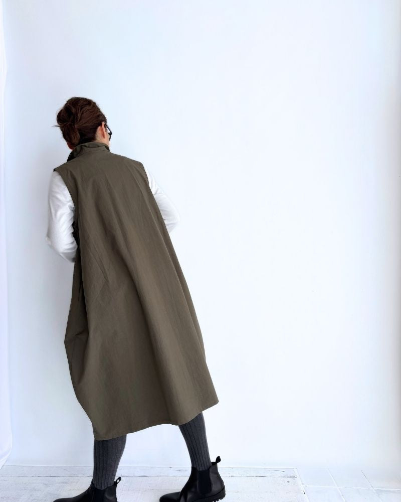 N/S balloon dress  in Khaki