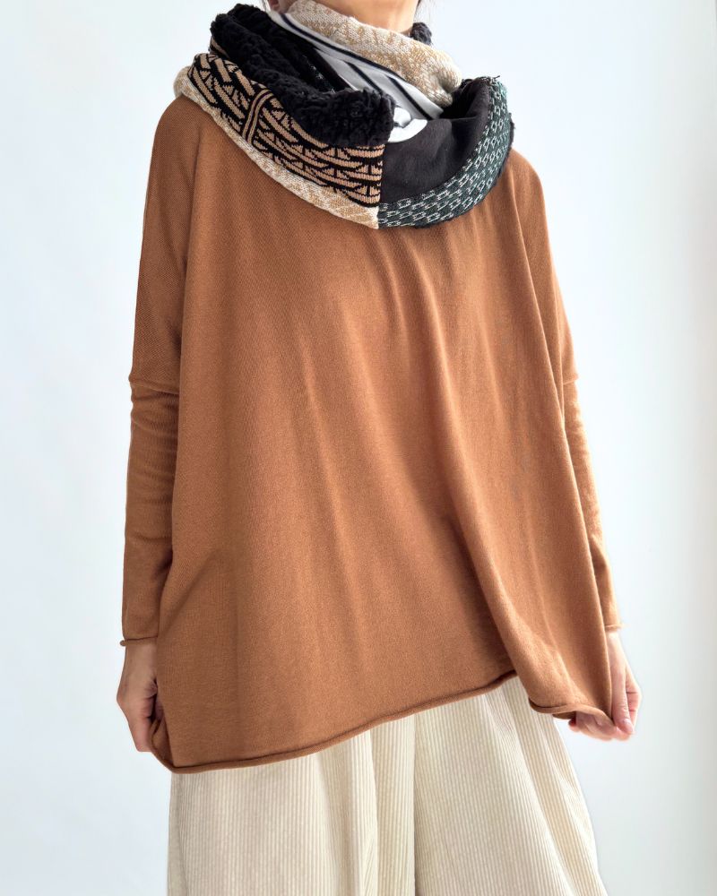 5-Color T-Line Pullover in Camel