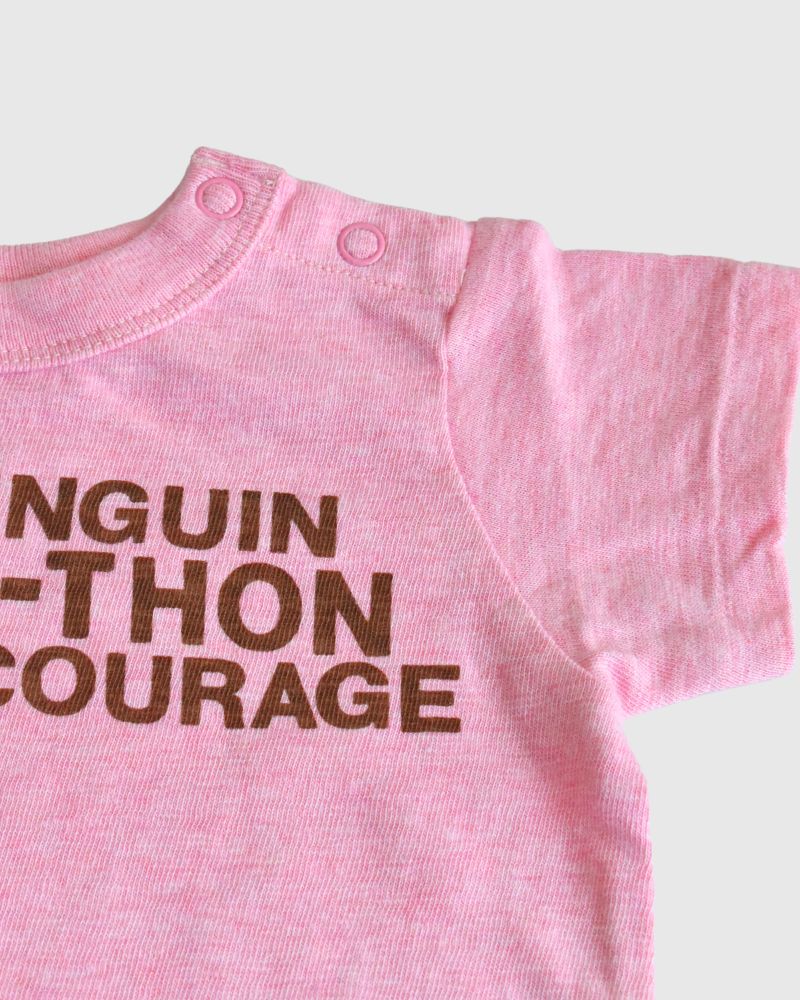 Cotton Jersey PENGUIN BABY Tee in Pink