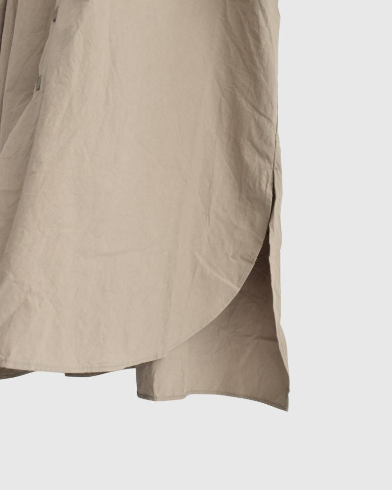 Hooded Coat Dress in Beige