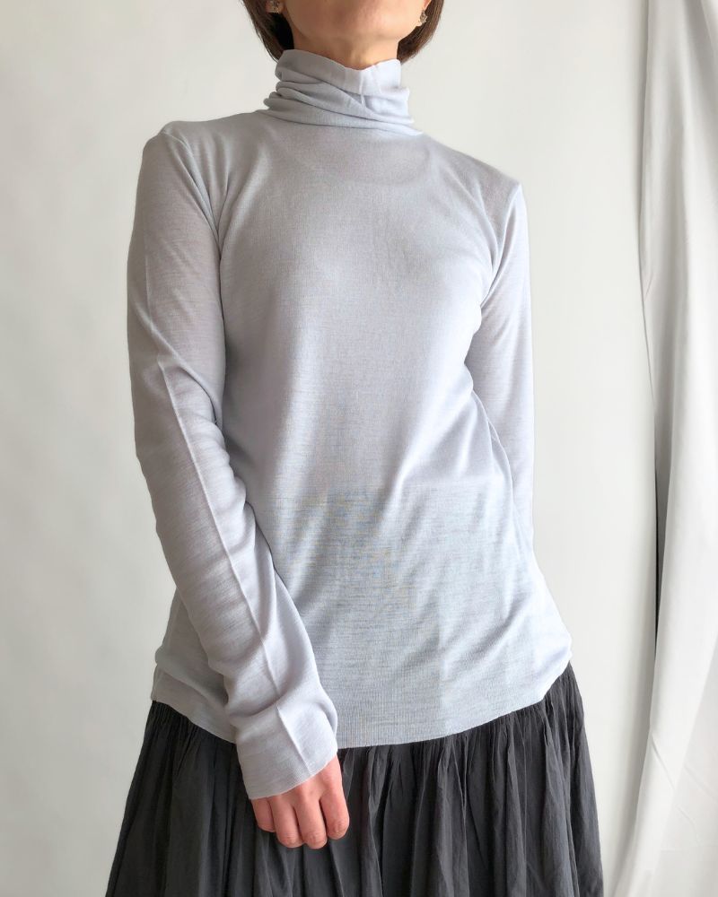 Slim fit high neck in LightGray