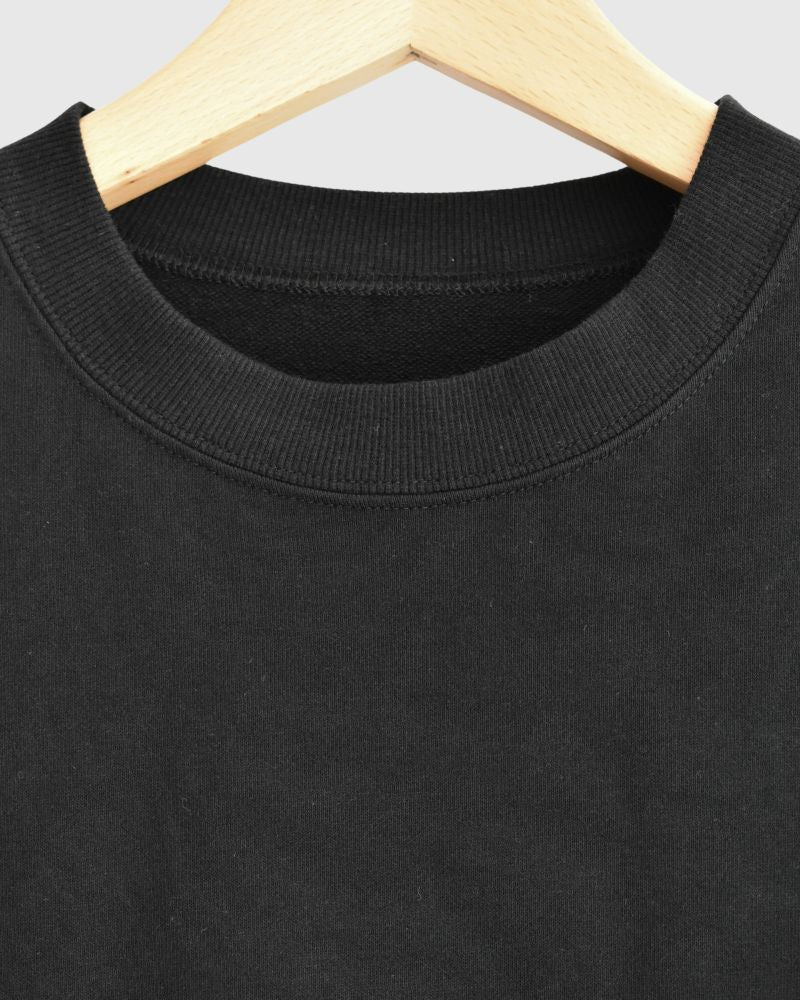 Sweat Cocoon Vest in Black